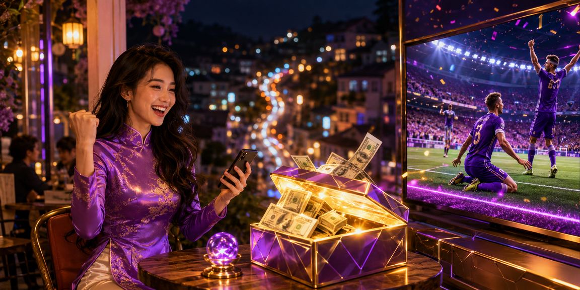 Phụ nữ mặc áo dài tại Đà Lạt trải nghiệm casino và cá cược trực tuyến trong không gian đêm lãng mạn